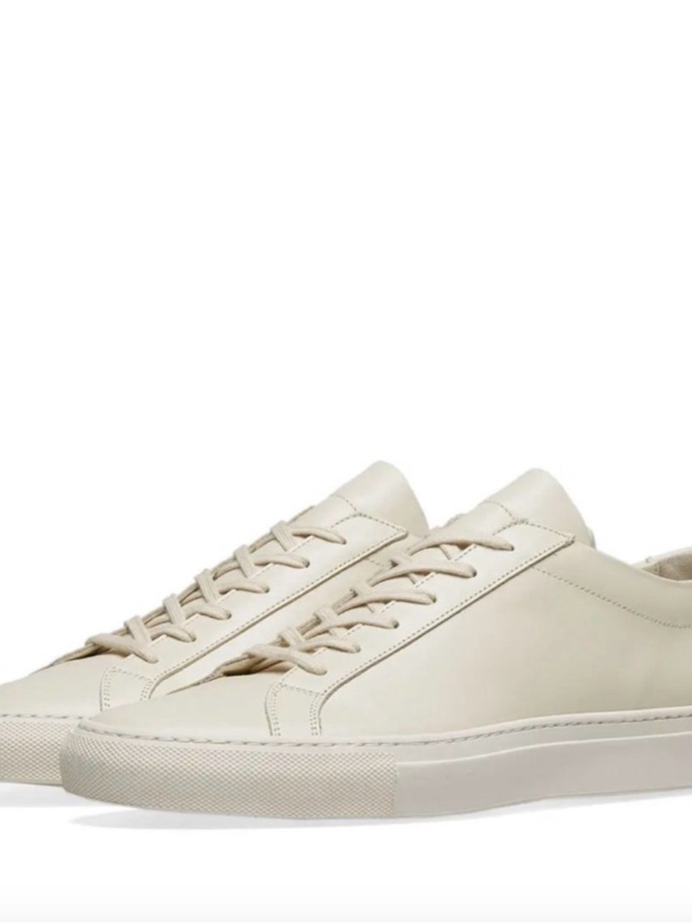 Common Projects White Leather Low-Top Sneakers